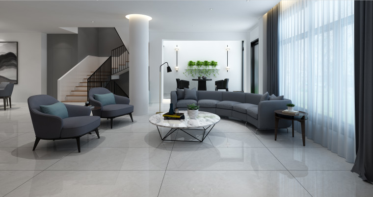 Living room, Marble looking tiles, LXA751509