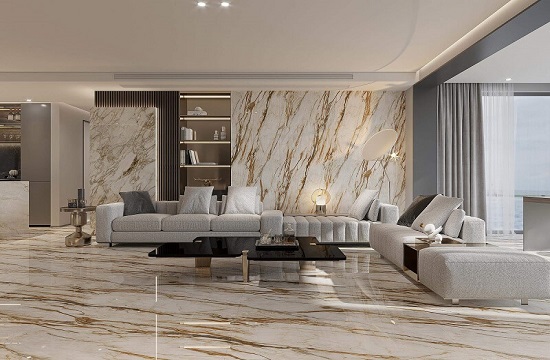 600×1200 Luxury Stone Tiles with Gold Plating 612ABK032